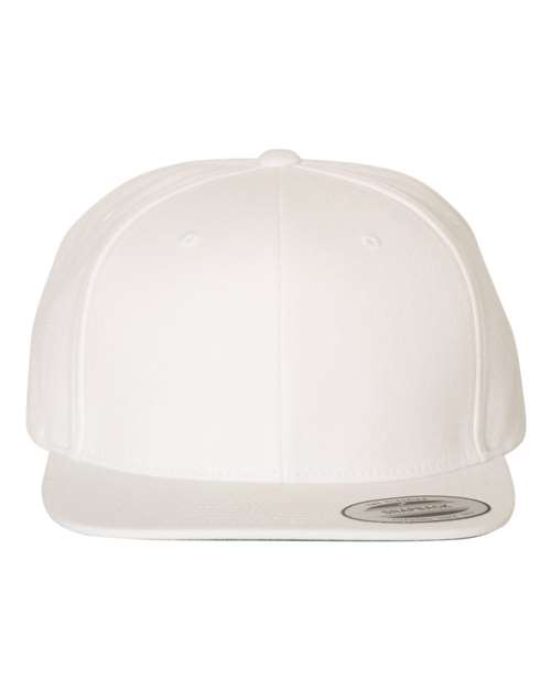 6089M Flat Bill Snapback - White