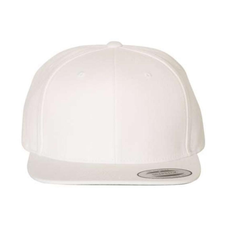 Yupoong 6089M Flat Bill Snapback - White