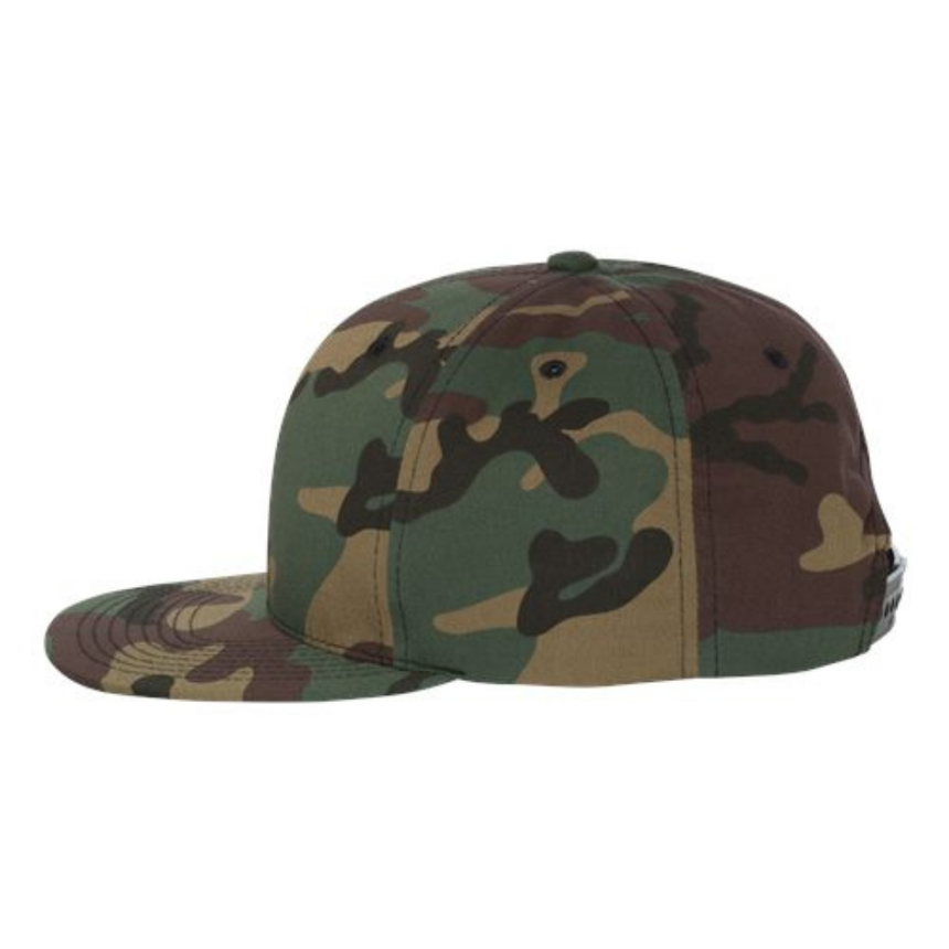 Yupoong 6089M Flat Bill Snapback - Green Camo