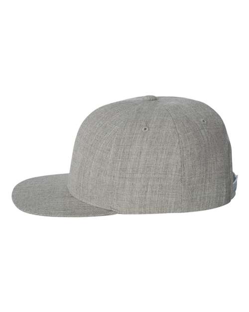 6089M Flat Bill Snapback - Heather Grey