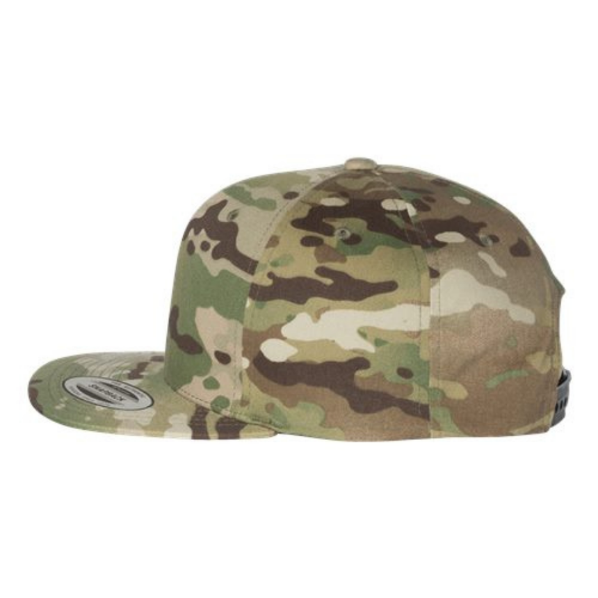 Yupoong 6089M Flat Bill Snapback - Multicam Green