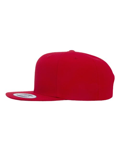 6089M Flat Bill Snapback - Red