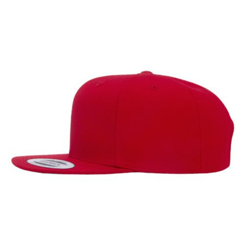 Yupoong 6089M Flat Bill Snapback - Red