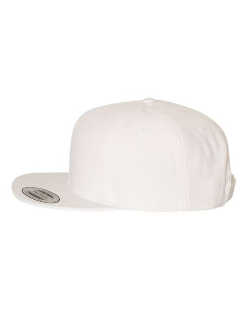6089M Flat Bill Snapback - White