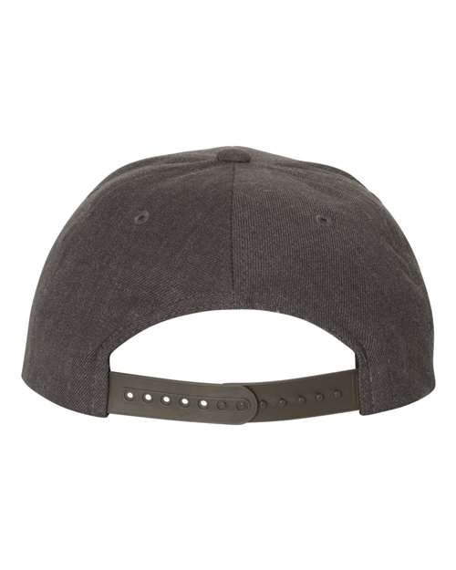 6089M Flat Bill Snapback - Dark Heather
