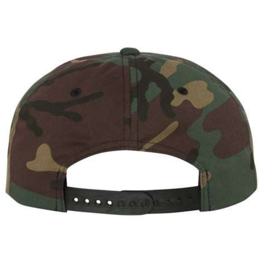 Yupoong 6089M Flat Bill Snapback - Green Camo