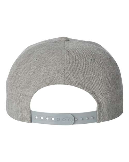 6089M Flat Bill Snapback - Heather Grey