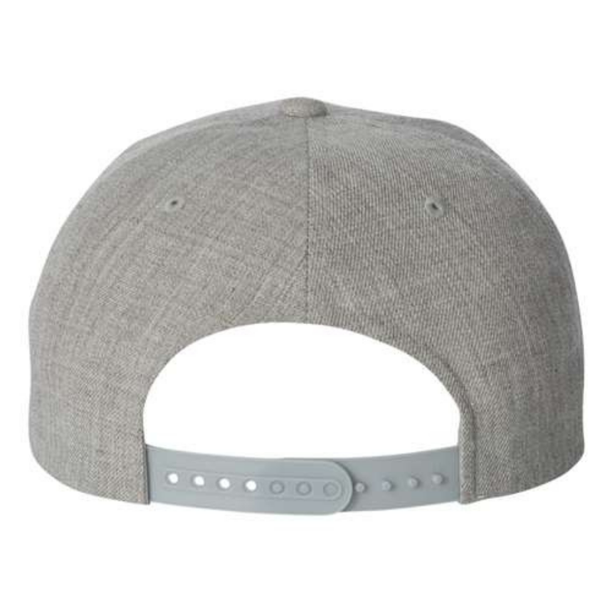 Yupoong 6089M Flat Bill Snapback - Heather Grey