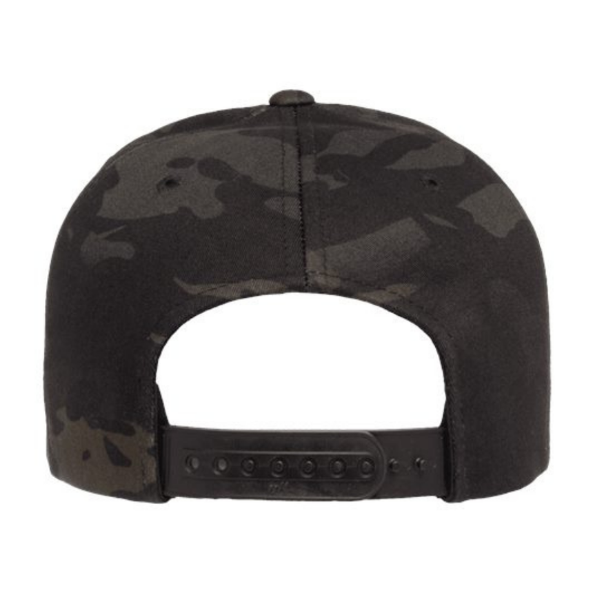 Yupoong 6089M Flat Bill Snapback - Multicam Black
