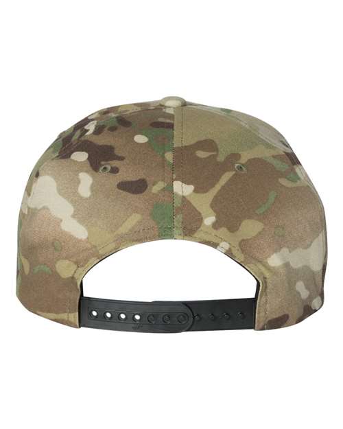 6089M Flat Bill Snapback - Multicam Green