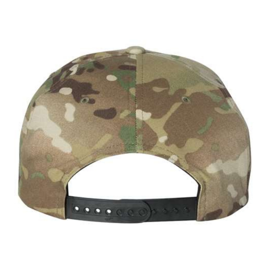 Yupoong 6089M Flat Bill Snapback - Multicam Green
