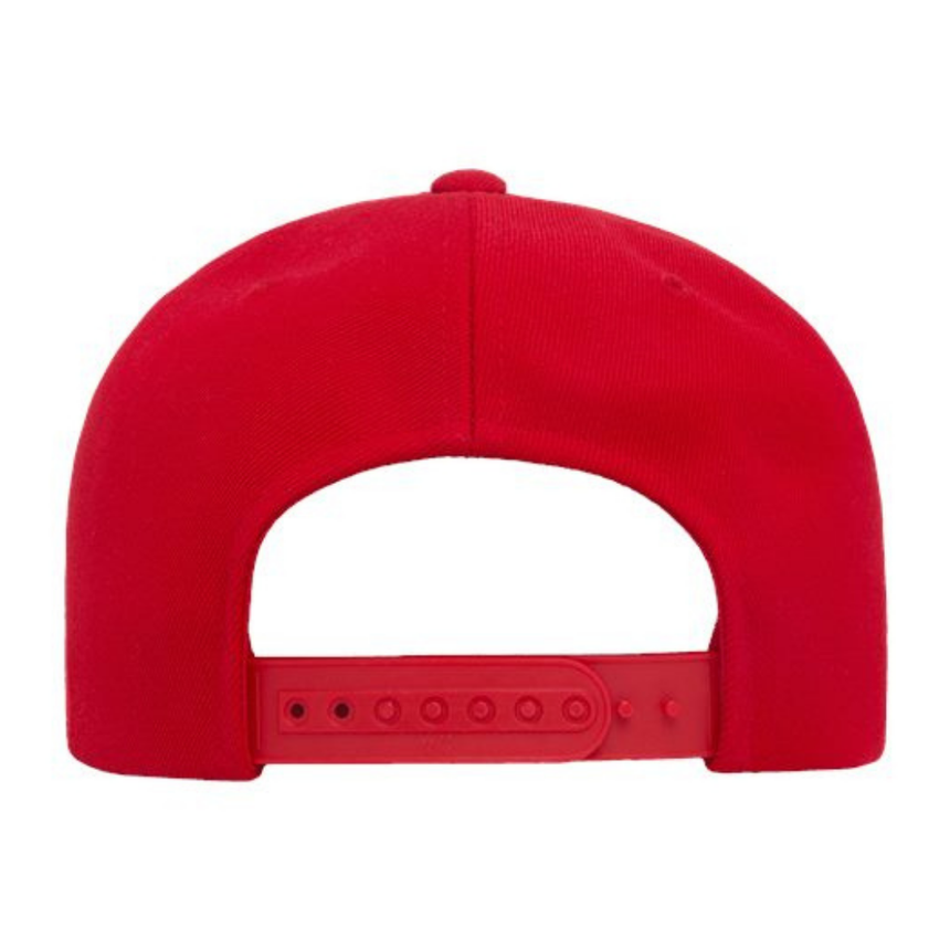 Yupoong 6089M Flat Bill Snapback - Red