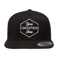 Yupoong 6089M Flat Bill Snapback - Black