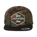 Yupoong 6089M Flat Bill Snapback - Camo Black