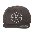 Yupoong 6089M Flat Bill Snapback - Dark Heather
