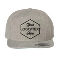 Yupoong 6089M Flat Bill Snapback - Heather Gray