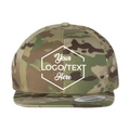 Yupoong 6089M Flat Bill Snapback - Multicam Green