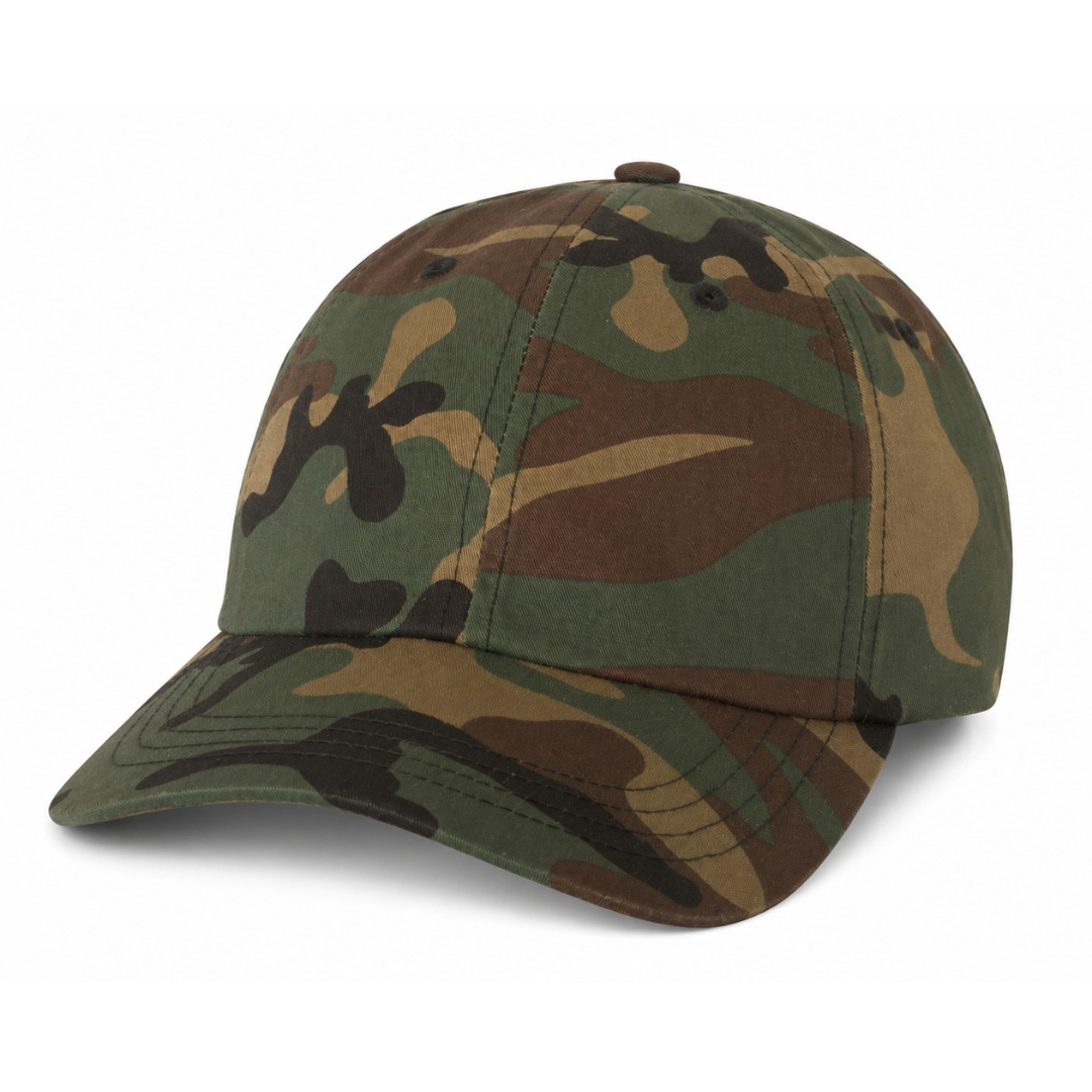 Yupoong 6245CM Classic Dad Hat - Green Camo