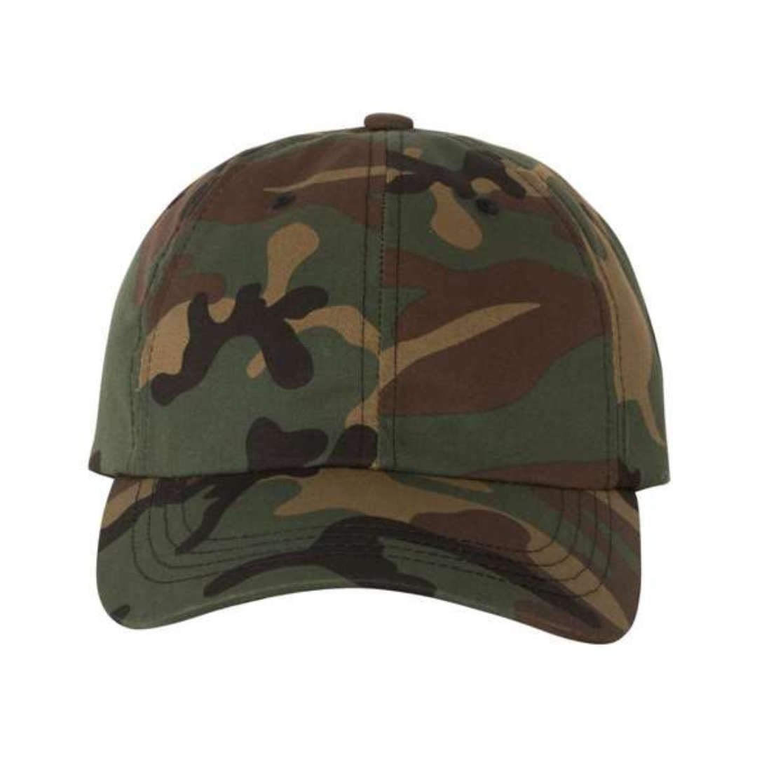 Yupoong 6245CM Classic Dad Hat - Green Camo