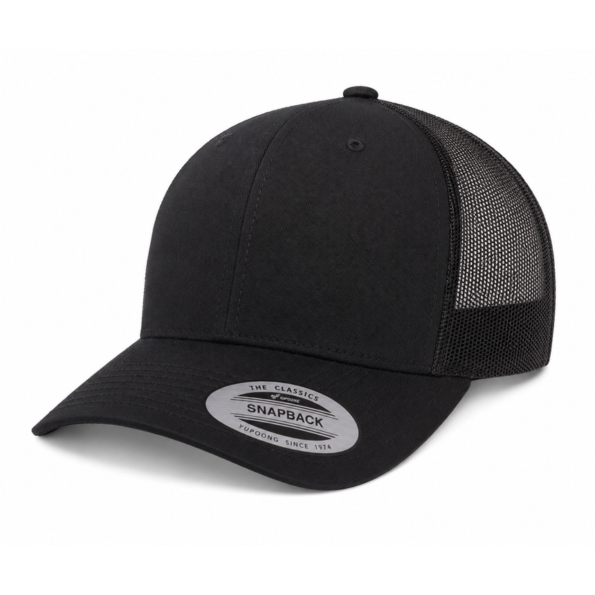 6606 Trucker Snapback - Black