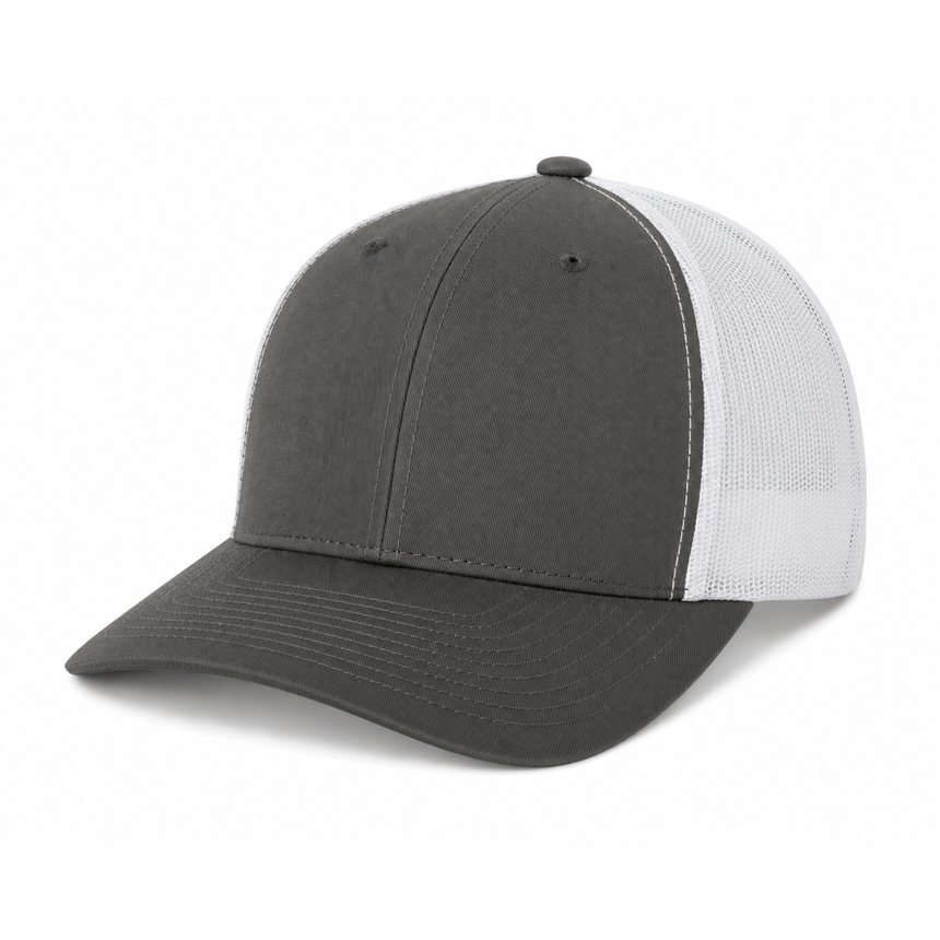 6606 Trucker Snapback - Charcoal/White