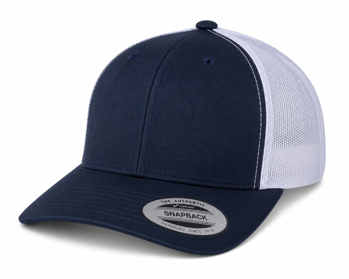 Retro Trucker Cap - 6606 - Navy/White