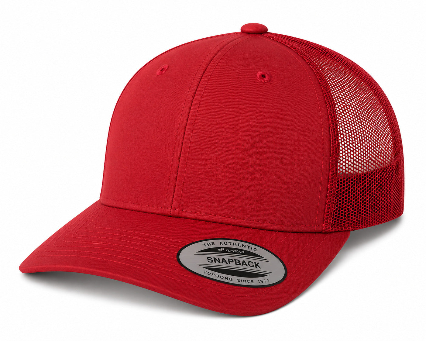 Retro Trucker Cap - 6606 - Red