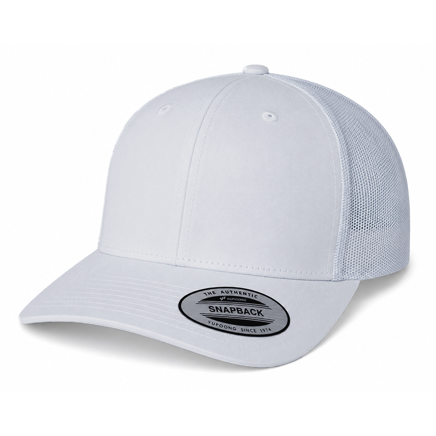 6606 Trucker Snapback - White