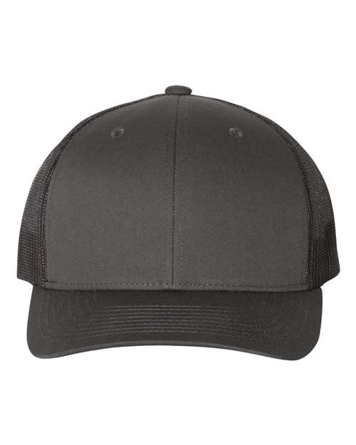 Retro Trucker Cap - 6606 - Charcoal/Black