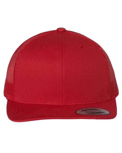 Retro Trucker Cap - 6606 - Red