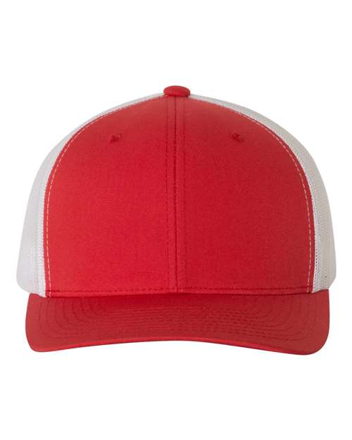 Retro Trucker Cap - 6606 - Red/White
