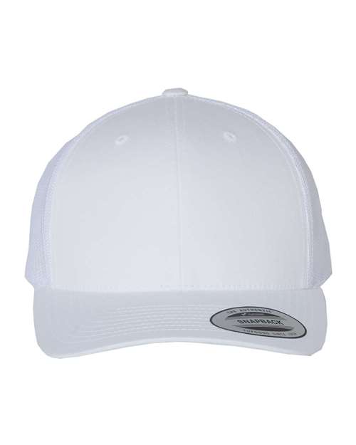 Retro Trucker Cap - 6606 - White
