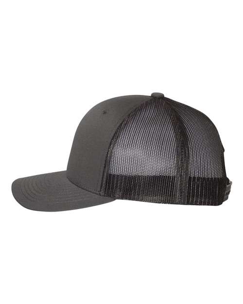 Retro Trucker Cap - 6606 - Charcoal/Black