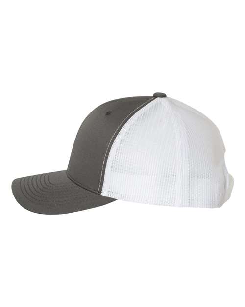 Retro Trucker Cap - 6606 - Charcoal/White