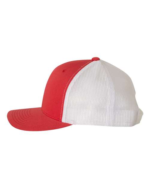 Retro Trucker Cap - 6606 - Red/White