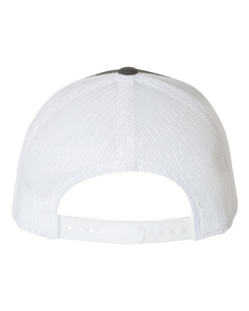 Retro Trucker Cap - 6606 - Charcoal/White