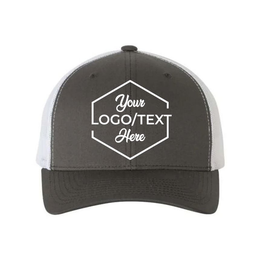 6606 Trucker Snapback - Charcoal/White