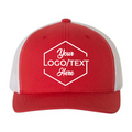 6606 Trucker Snapback - Red/White