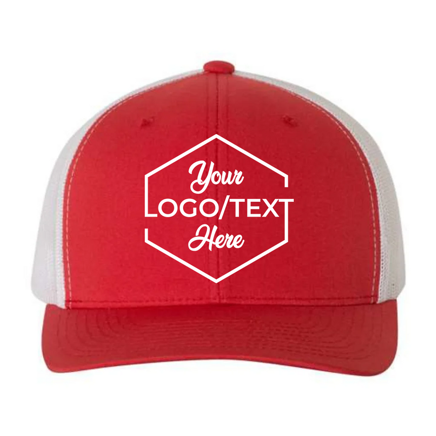 6606 Trucker Snapback - Red/White
