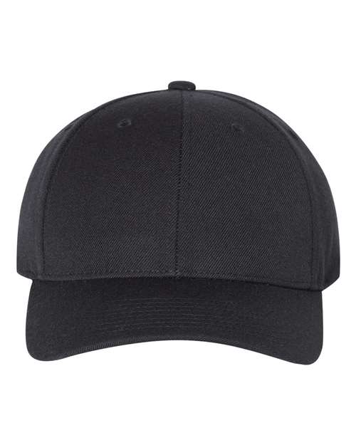 Premium Curved Bill Snapback Cap - 6789M - Black