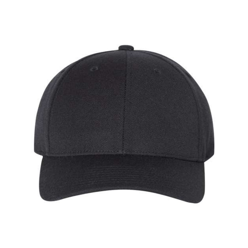 Premium Curved Bill Snapback Cap - 6789M - Black