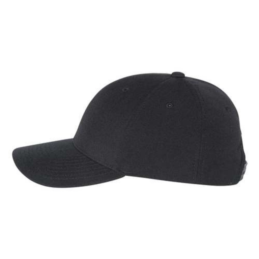 Premium Curved Bill Snapback Cap - 6789M - Black