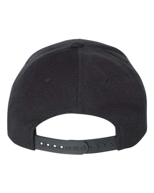 Premium Curved Bill Snapback Cap - 6789M - Black
