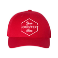 Premium Curved Bill Snapback Cap - 6789M - Red
