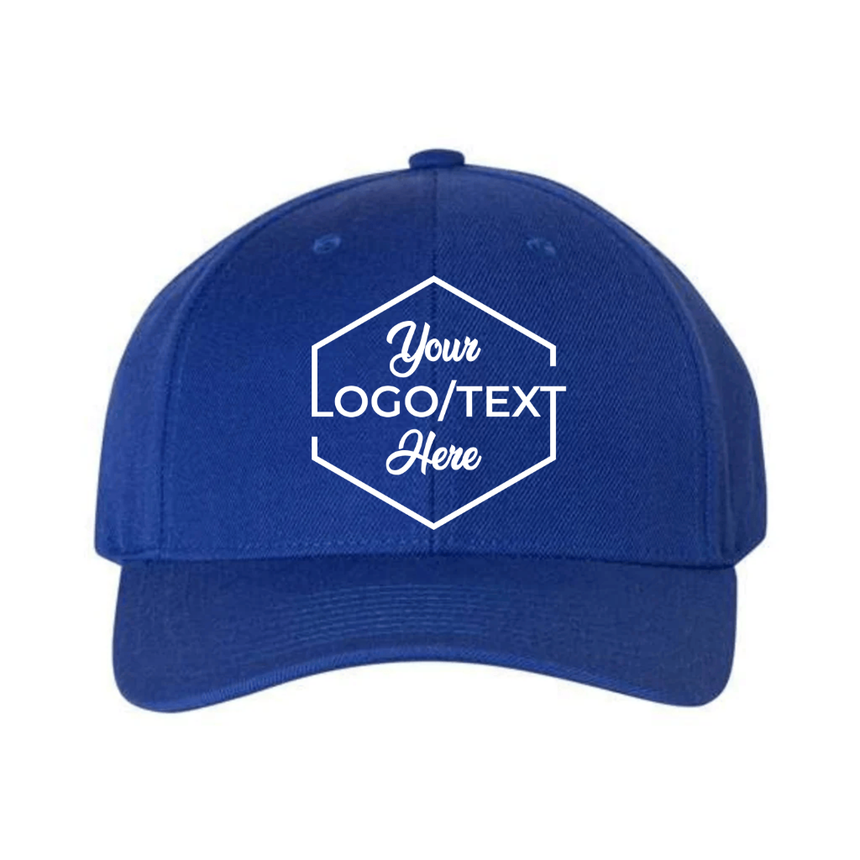 Premium Curved Bill Snapback Cap - 6789M - Royal Blue
