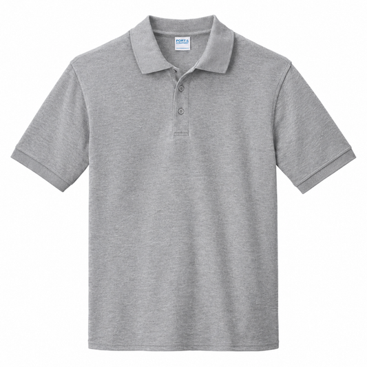 Port & Company KP1500 Ring Spun Piqué Polo - Oxford Gray