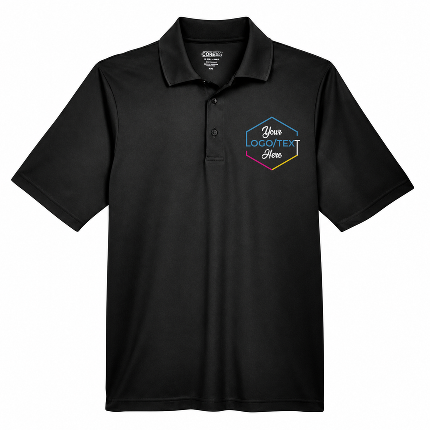 Core 365 88181 Origin Performance Piqué Polo - Black