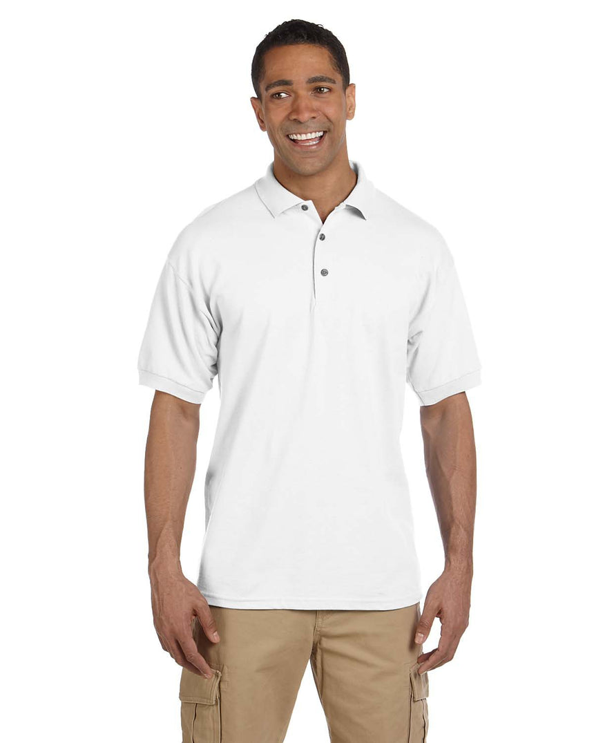 Port & Company KP1500 Ring Spun Piqué Polo - White