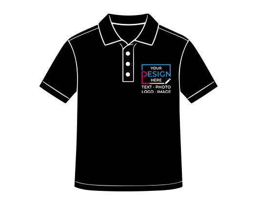 Polo right chest logo placement