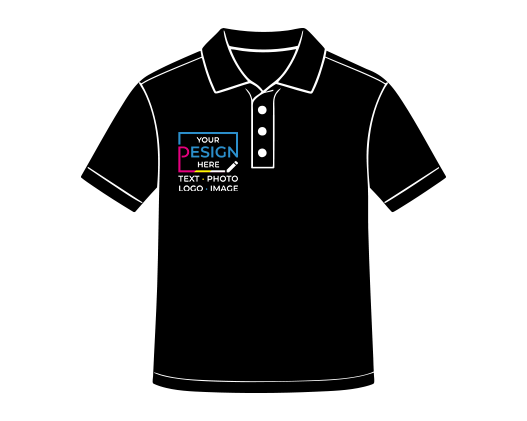 Polo left chest logo placement